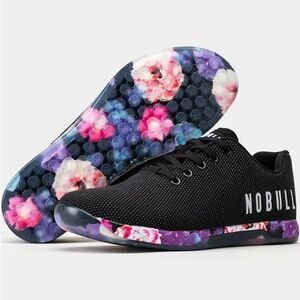 NOBULL Women's Black Floral Trainers *BRAND NEW*